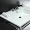Fauceture KVPB31227W41 Dreyfuss 31" Console Sink W/SS Leg (4", 3 Hole), Wht/Chrome KVPB31227W41 - alternate 5